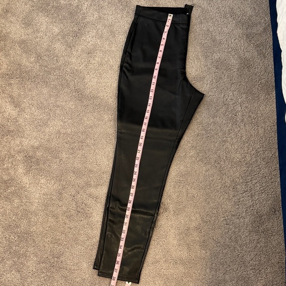 Express Black Faux Leather Leggings​ - Picture 2 of 4